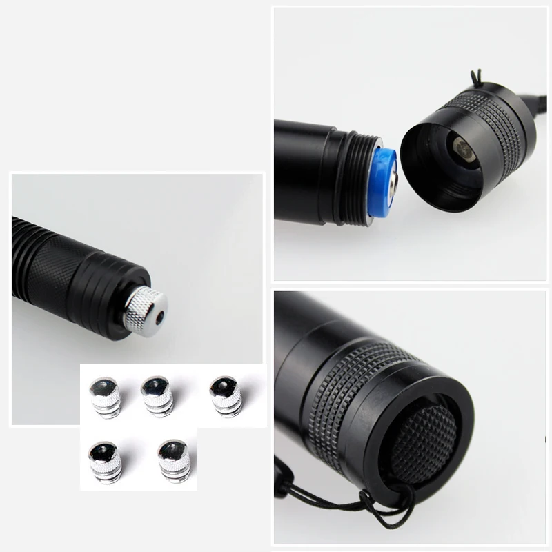 Масштабируемые 2000 нм МВт синие лазерные указки фонарик Сжигание спички сигареты