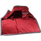 Фиолетоваясиняячернаякрасная мягкая флокирующая ткань для алтаря, астрологические аксессуары, скатерть для таро, сумки для гадания, Wicca, бархатный гобелен