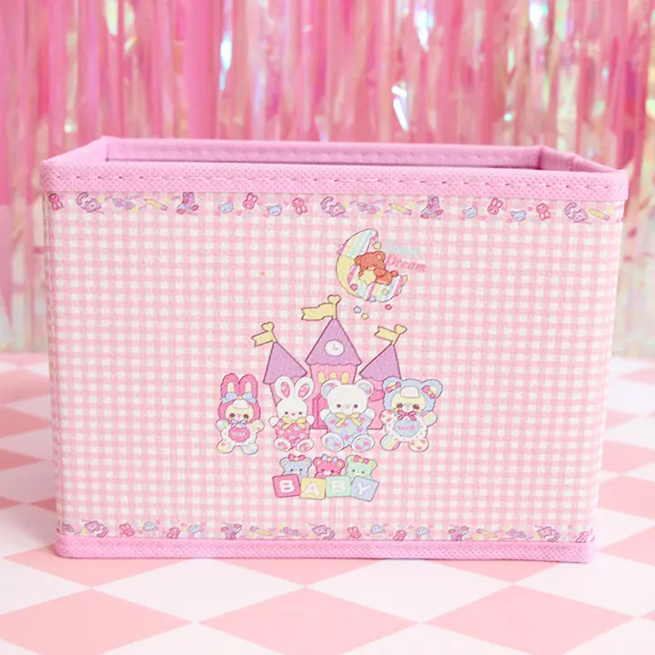 Мультяшная милая My Melody Cardcaptor Sakura Сейлор Мун Косметические Сумки для девушек косметички игрушки складной ящик для хранения сумка органайзер - Цвет: Белый
