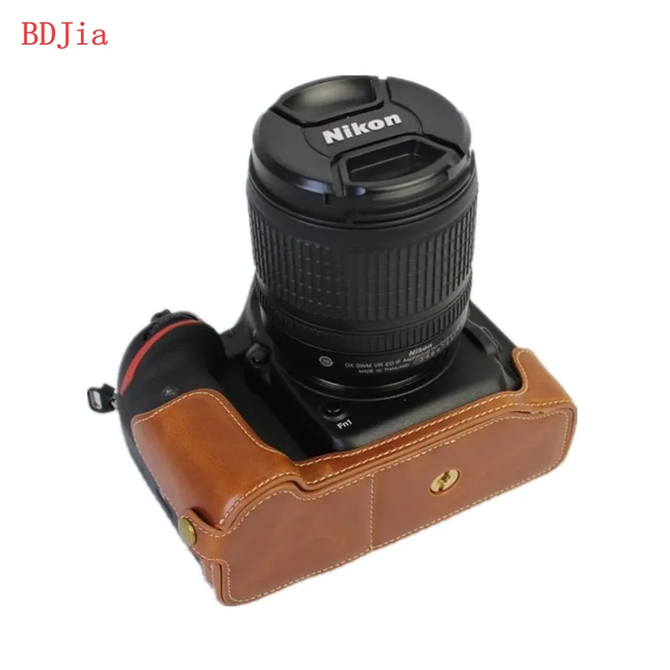 Новейший чехол для камеры Nikon D500 из искусственной кожи с отделением аккумулятора