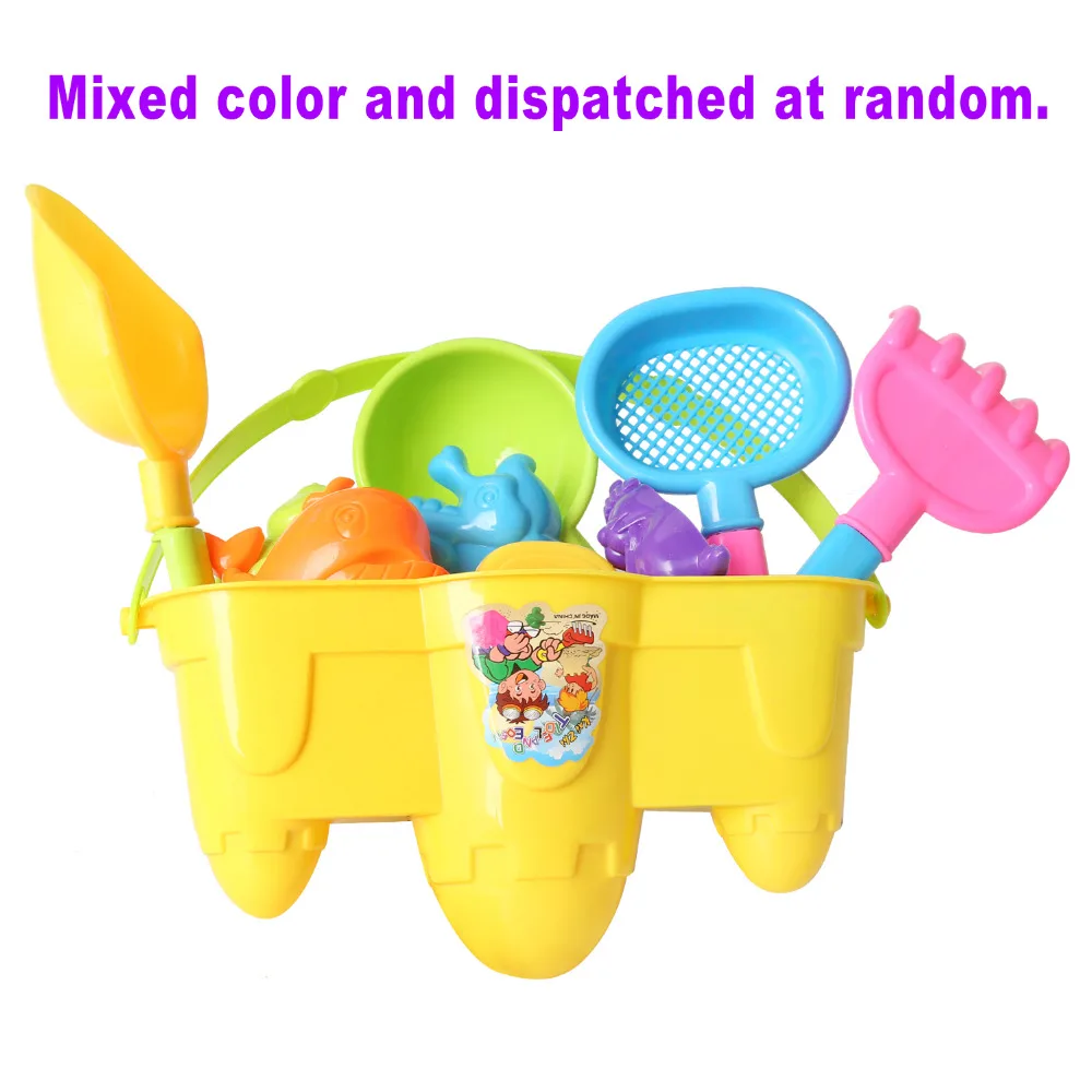 10 шт./компл. веселые Пляжные Игрушки песок игра море ведро лопата грабли лейка