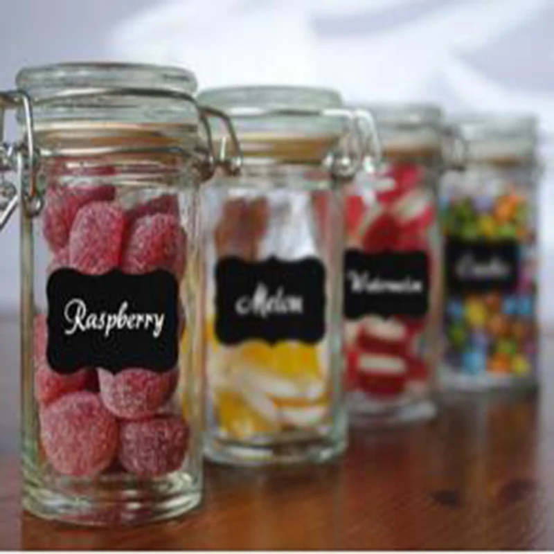 Этикетки для классной водоотталкивающей пленки и Стикеры банок панелей Черные