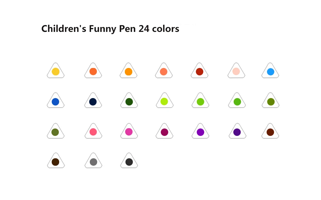 Washable Dyeing Watercolor Painting Pen Learning Education Drawing Toys For 3 years+ Kids Coloring