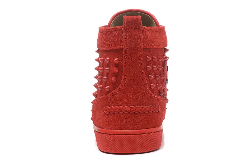 Red bottom men shoes red suede Fashion 