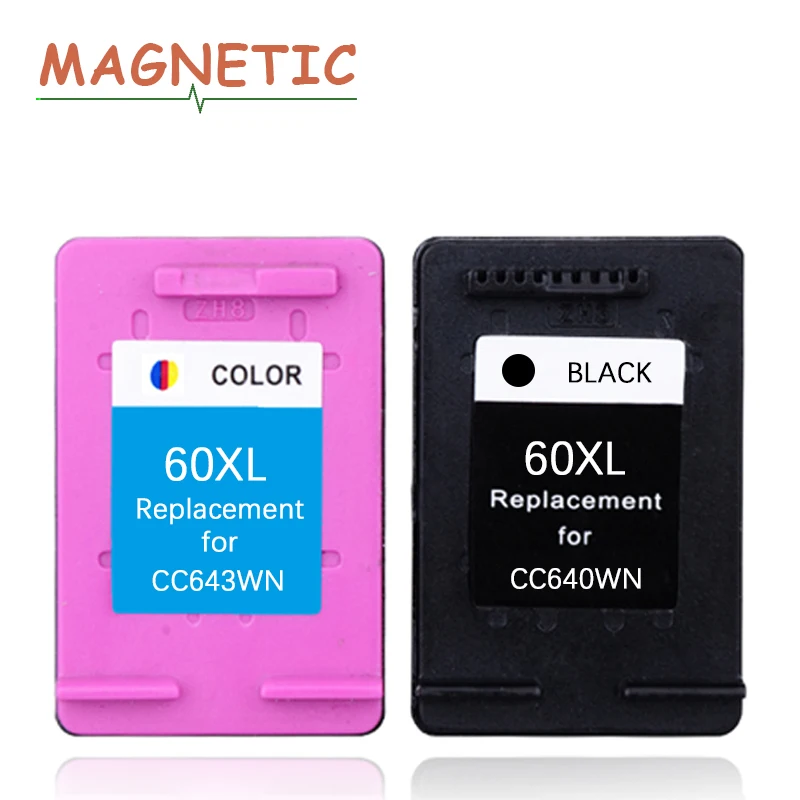 Magnetic Compatible Ink Cartridges For HP60 HP 60 Deskjet F2480 F2420 F4480 F4583 D2660 D2530 F4280 PhotoSmart C4683 printer | Компьютеры