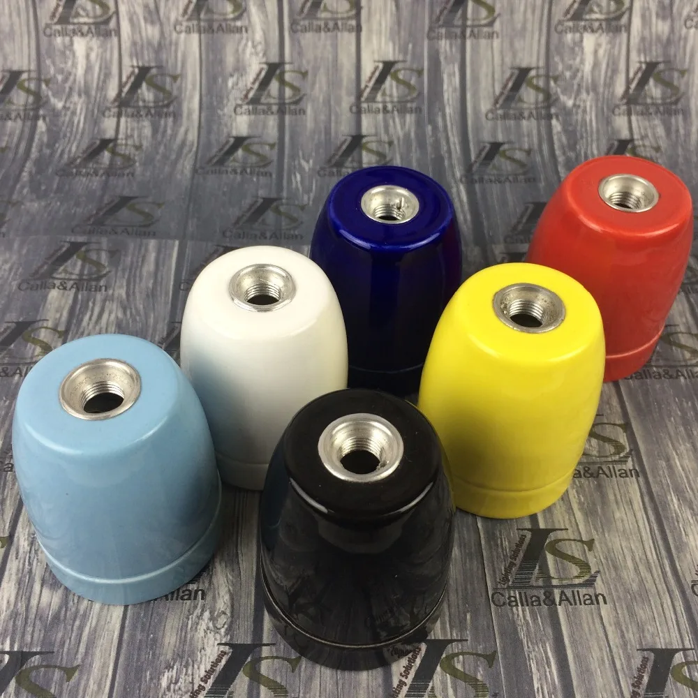 Винтажный керамический держатель лампы E27 осветительная розетка основание