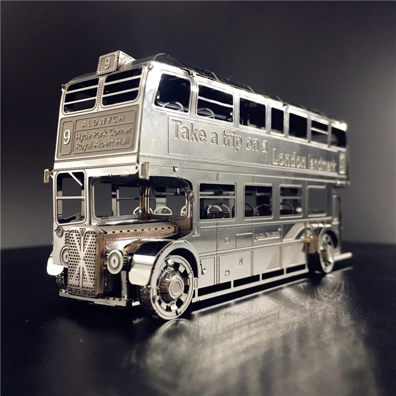 HK Nanyuan Лондонский автобус 3D металлический пазл DIY Сборная модель строительные