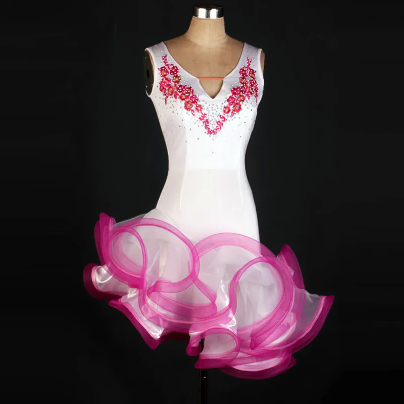 Женское платье без рукавов белое для латиноамериканских девушек 2018|latin dress for