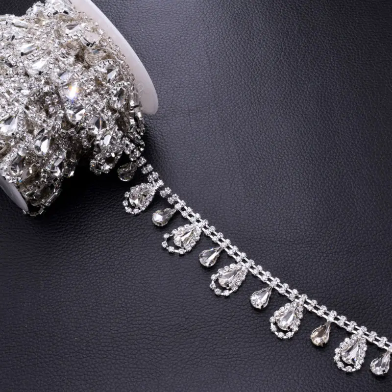 Украшения для свадебного платья сделай сам 5 ярдов с кисточками и стразами