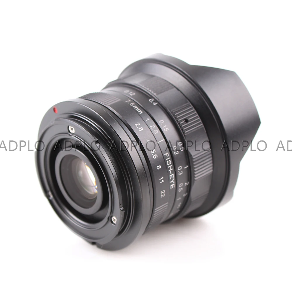 7 5 мм F2.8 для FX NEX Micro 4/3 M4/3 рыбий глаз широкоугольный объектив подходит Fuji.film /S.ony Nex