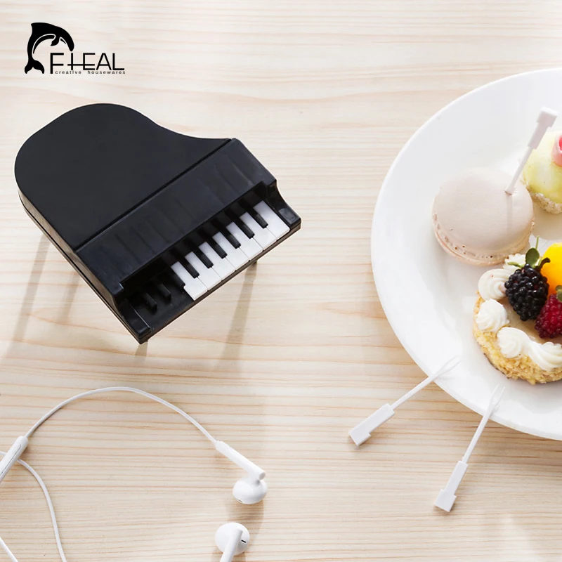 FHEAL 10 шт./компл. Творческий пианино Моделирование плоды вилкой экологичный АБС