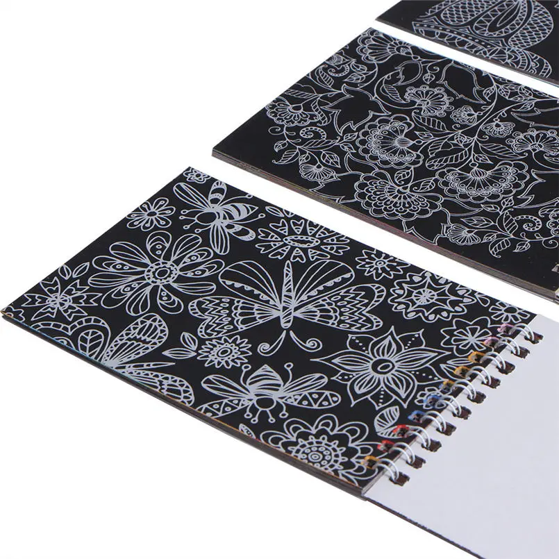 Волшебная книга для рисования забавная DIY Рисование Волшебные царапины Живопись