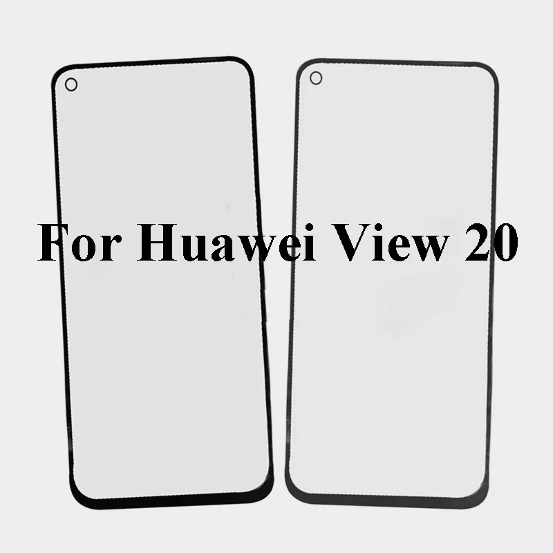 2 шт. для Huawei View 20 переднее внешнее стекло ремонта объектива сенсорный экран без