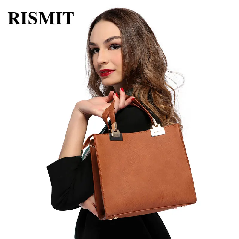 RISMIT 2017 Сумка женская в деловом стиле экокожа практичкая и удобная|ladies hand bags|designer