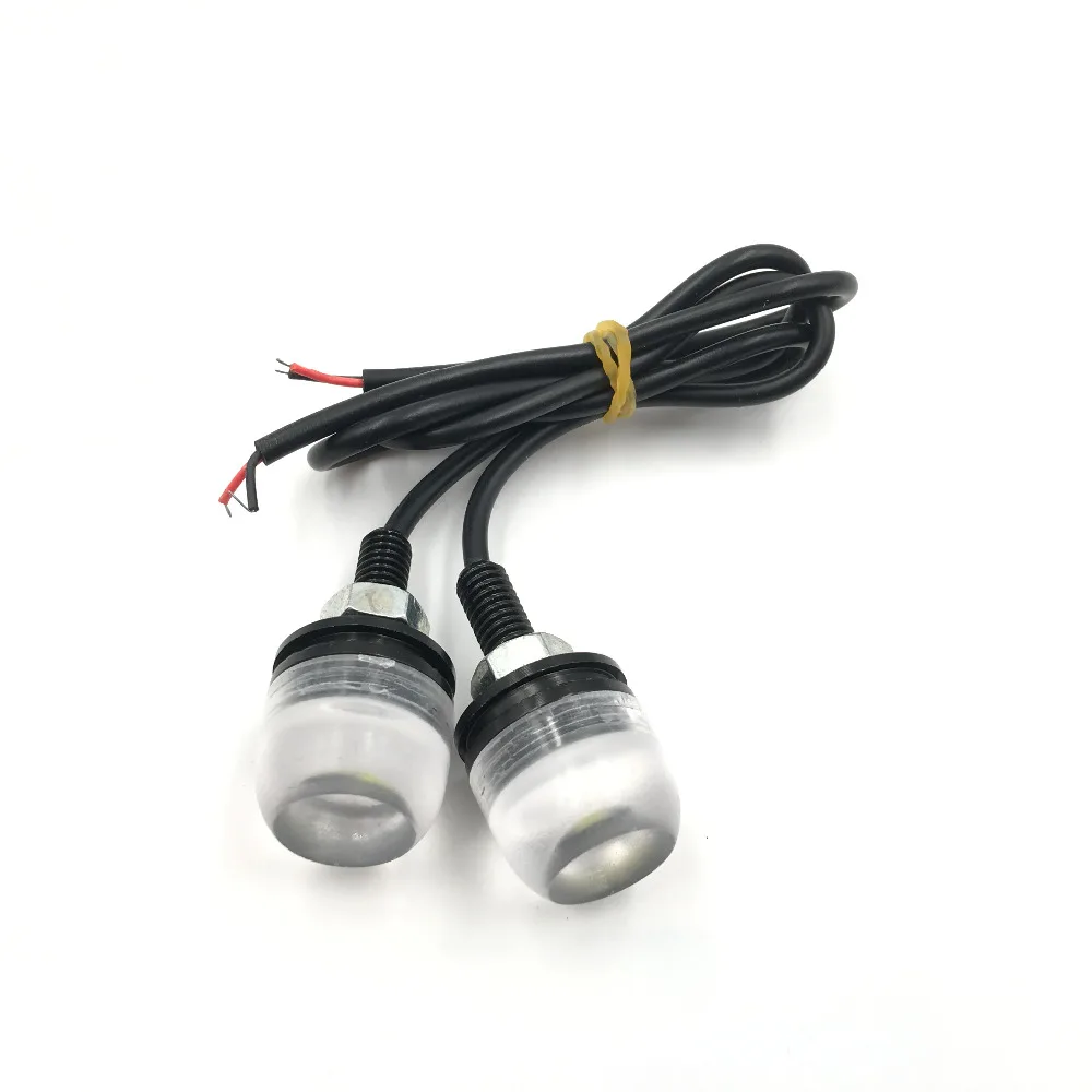 XYIVYG 6 шт. 18 мм орлиный глаз 3SMD 5630 Светодиодный автомобильный DRL дневные ходовые противотуманные сигнальные огни 12 В красный лед синий белый желтый янтарь