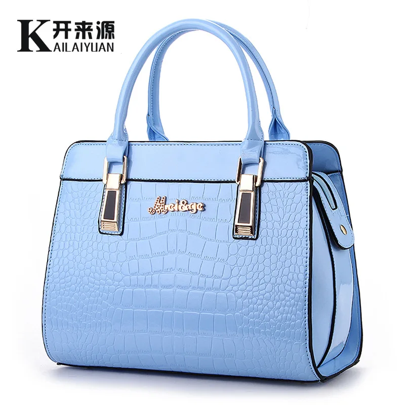 Сумка SHUNVBASHA женская из искусственной кожи с узором крокодила | Багаж и сумки