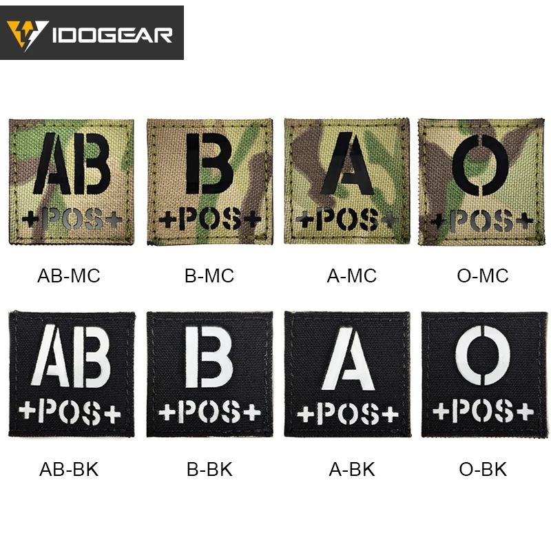 Патчи IDO GEAR для страйкбола Квадратные значки инфракрасная нашивка Тактическая