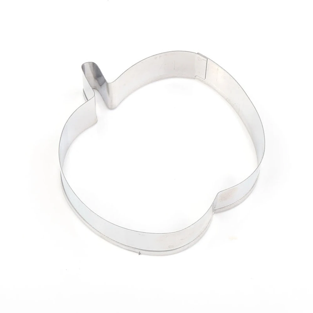 Stainless Steel Baking Apple Cookies Cutter Mold Cake Decorating Biscuit Pastry Baking Mould Fruit Shape Cookie Printing Knife