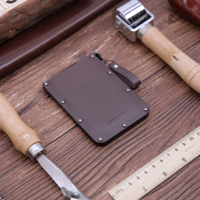 Новое поступление RFID Блокировка держатель кредитной карты из натуральной кожи унисекс бизнес ID Держатели алюминиевая открытка-коробка кошельки 2 цвета