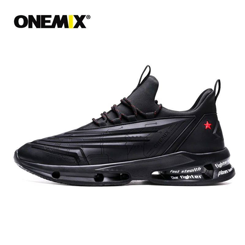 

Onemix Men Running Shoes for Black Mesh DMX Breathable Designer Jogging Sneakers Outdoor Sport Walking Trainers