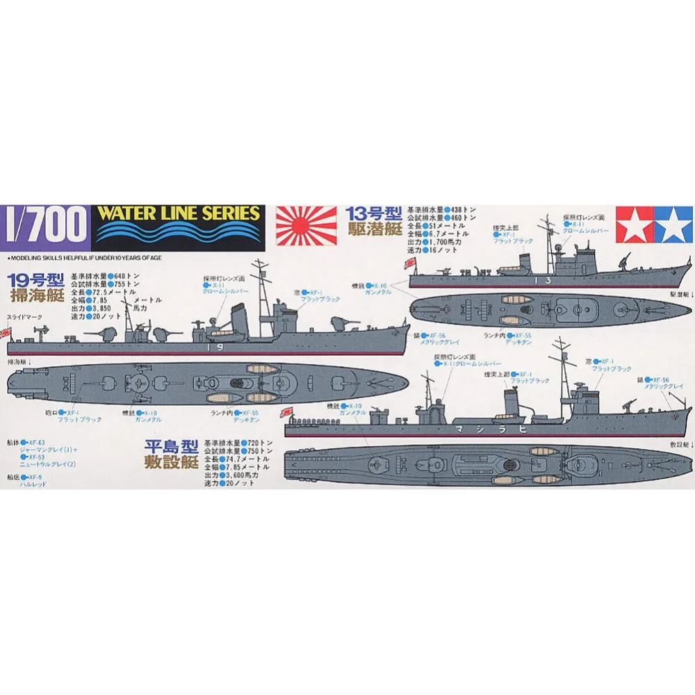 OHS Tamiya 31519 1/700 Japanese Navy Auxiliary Vessels WWII Assembly Scale Military Ship Model Building Kits G | Игрушки и хобби