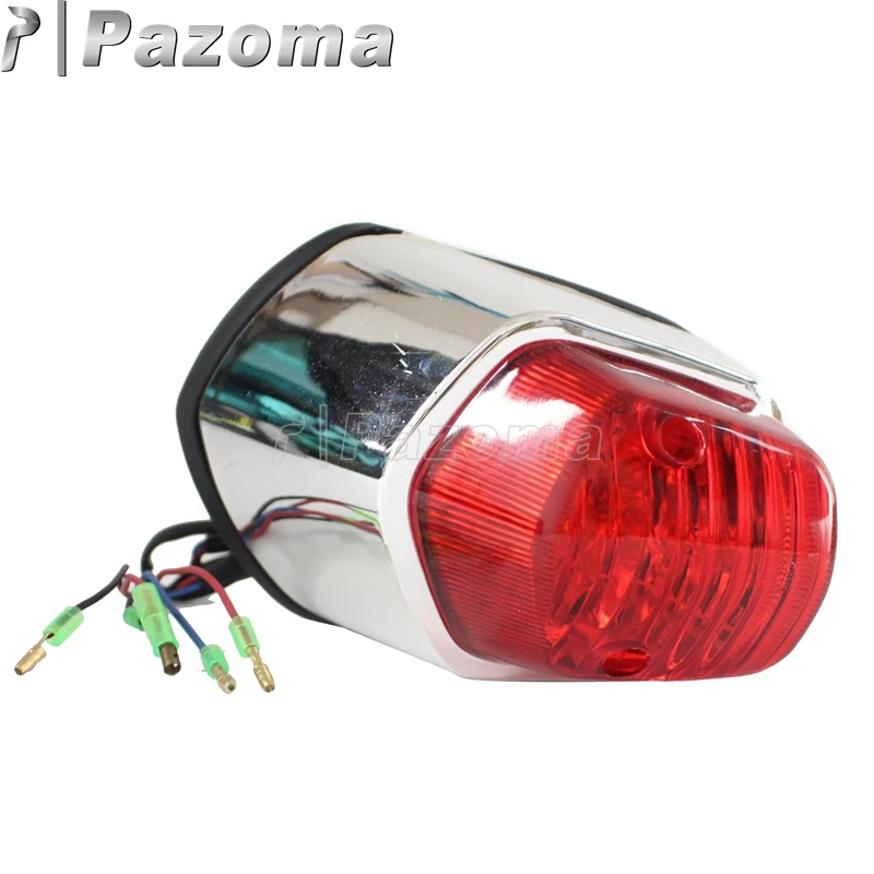 Мотоцикл 12V красный объектив задний светильник работает Тормозная светильник для Honda VT C2 тени сабля 1100 Aero ACE Валькирии измельчитель