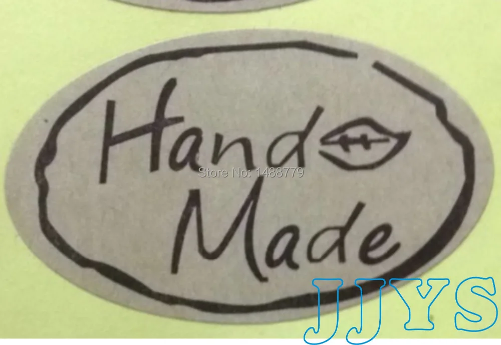 

Kraft paper, handmade label stickers, candy, cake, gifts, green food label,