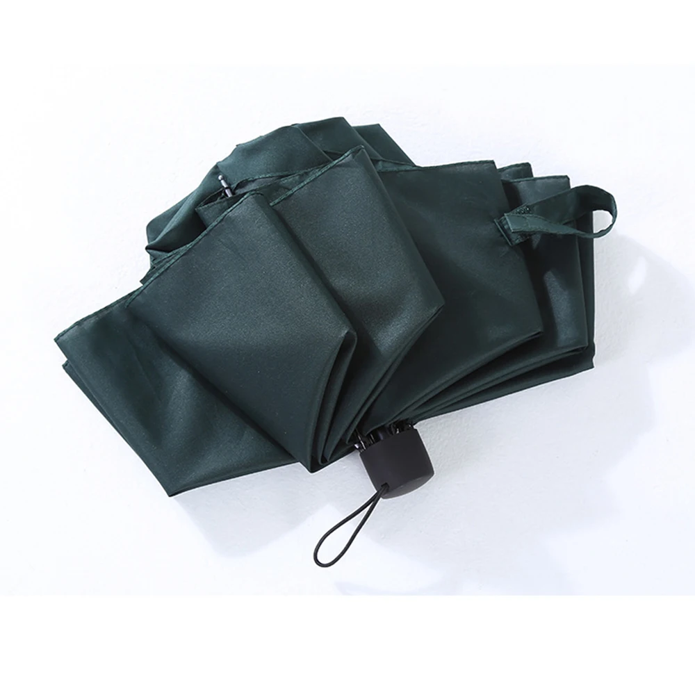 Small Fresh Golden Feather Folding Thickened Black Rubber Umbrella Rain Women for Men Sun Gear Parasol | Дом и сад