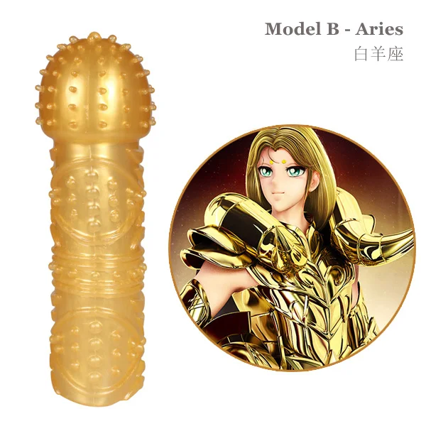 1 шт. новый золотой рукав для пениса наконечники в форме золотых святых