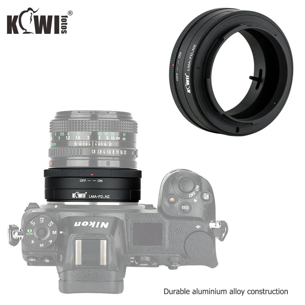 KIWIFOTOS LMA-FD_NZ адаптер для крепления объектива для Canon FD крепление линз для Nikon Z крепление аксессуары для камеры