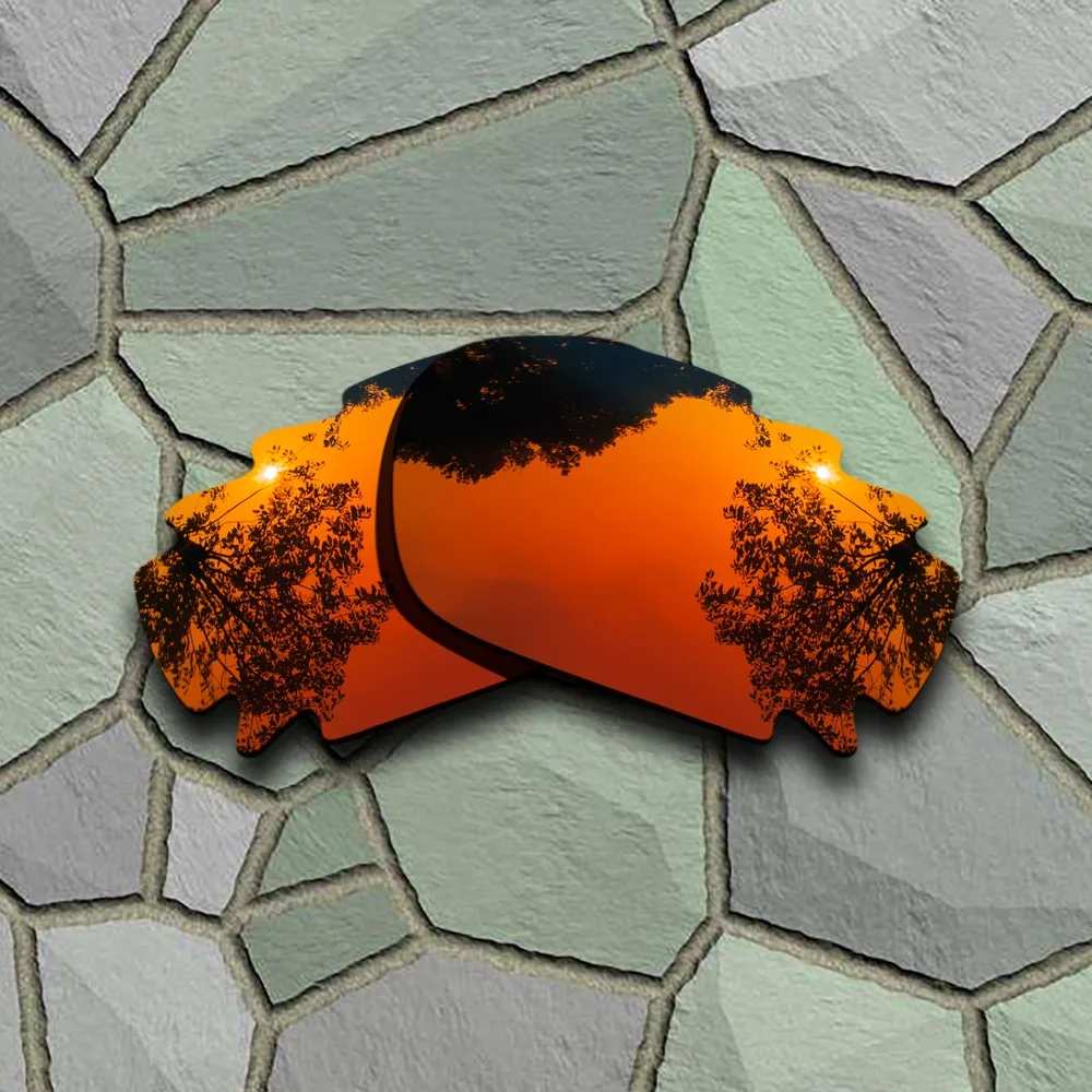 Солнцезащитные очки Oakley Jawbone с поляризационными стеклами красные оранжевые и