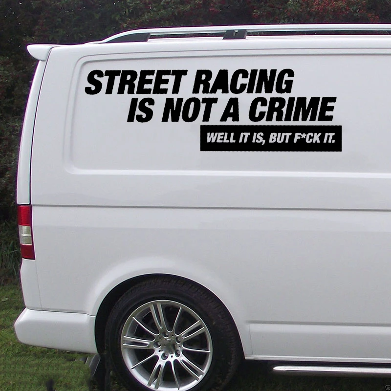 

Наклейки на двери с надписью «Street Racing»
