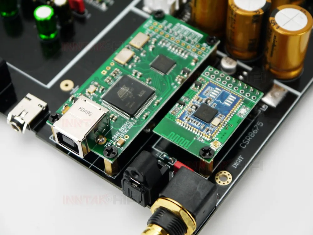 Собранный двойной ES9038 ES9038PRO ЦАП Декодер Плата Поддержка XMOS/Amanero USB Bluetooth 5,0 Вт/Пульт дистанционного управления