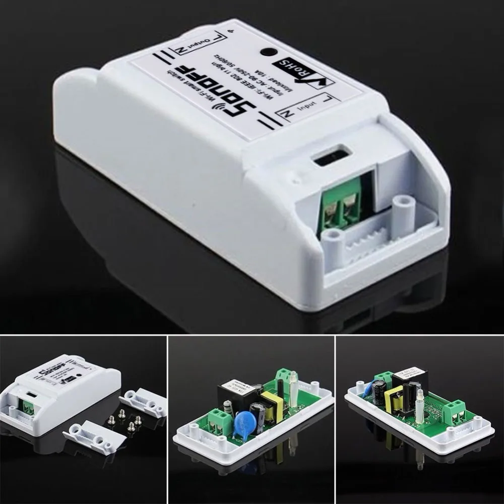 Sonoff WiFi Smart Switch Беспроводной удаленного Управление выключатель питания