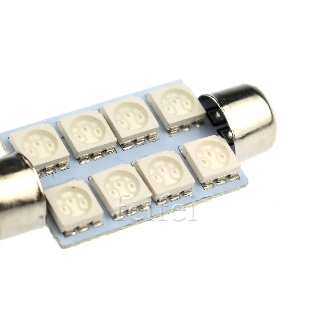 6X 8 SMD 5050 6411 42 мм Географические карты купола Интерьер лампы 578 211 212 синий|interior
