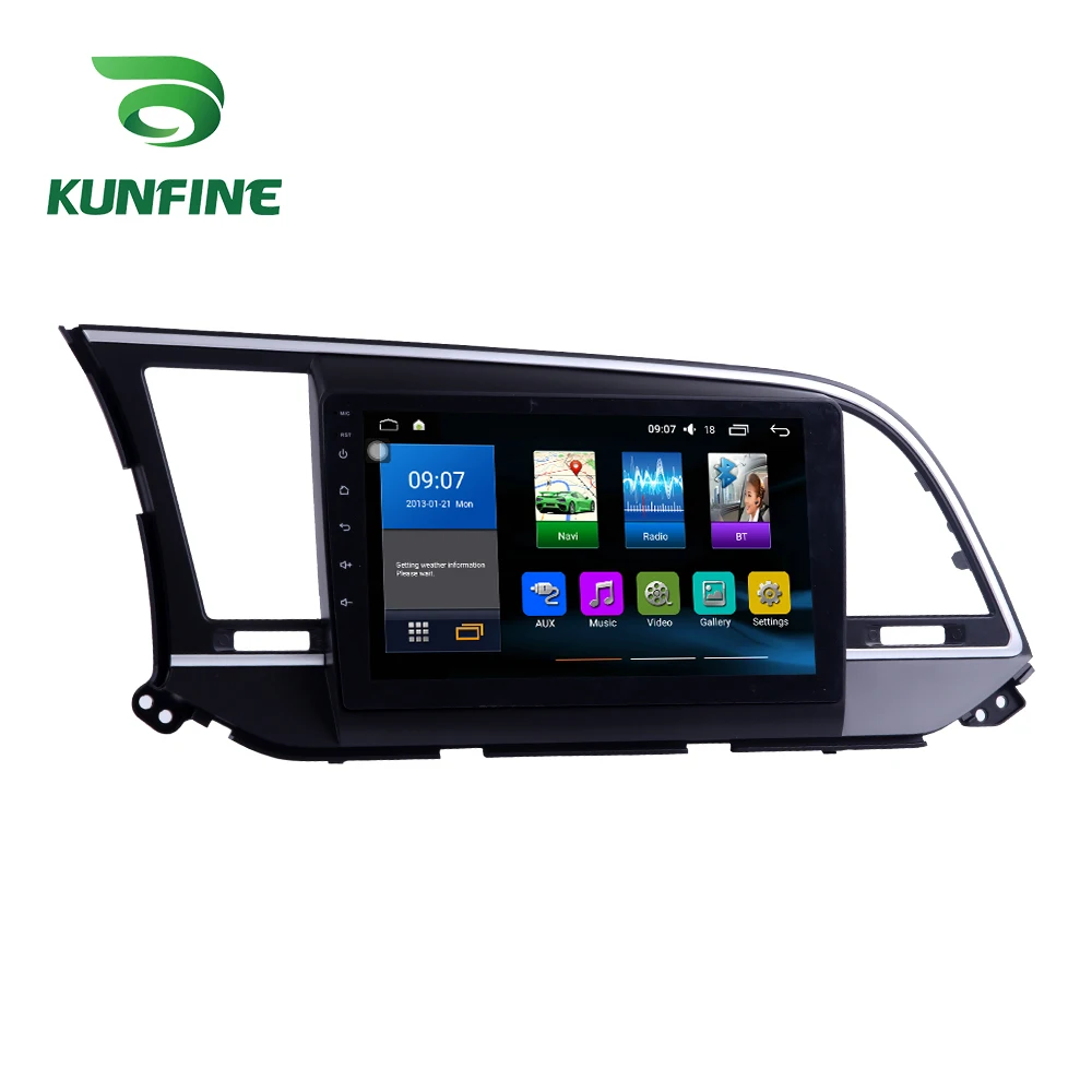 Восьмиядерный 1024*600 Android 8,1 автомобильный DVD gps навигатор плеер Deckless стерео для hyundai Elantra радио головное устройство