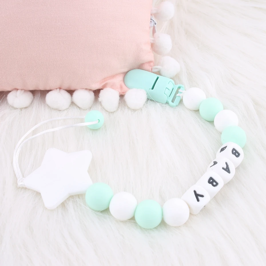 Let's Make Baby Teether 1 шт. цепочка унисекс на заказ с именным зажимом для соски