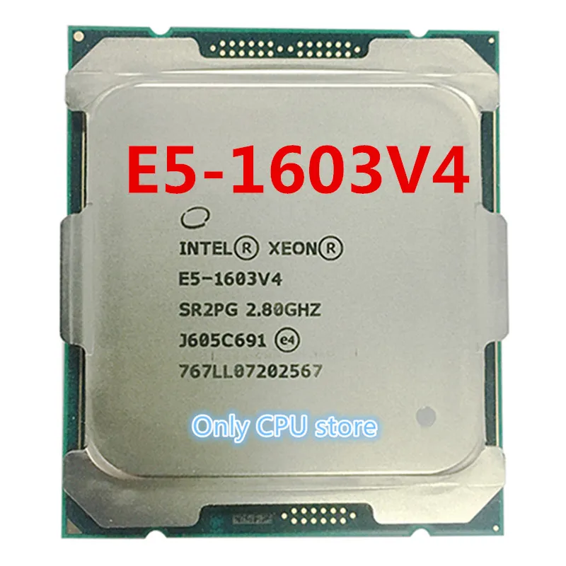 Оригинальный процессор Intel Xeon 1603 четырехъядерный 2 8 ггц 10 мб 140 вт V4 E5 1603V4