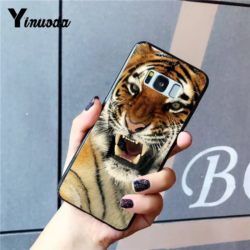 Yinuoda Русская версия Волк тигр Лев Леопард медведь чехол для телефона Samsung Galaxy S9 plus