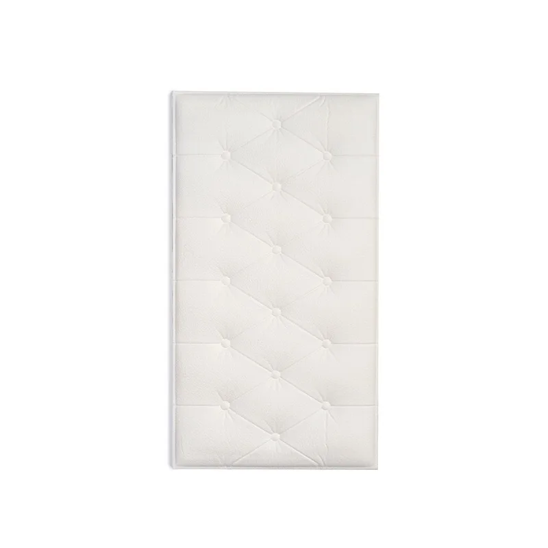 White 10 шт. 3D пенопластовая настенная наклейка DIY мягкая сумка плитки настенные панели домашний декор кожа самоклеющиеся обои KTV фон для детской комнаты - Цвет: White