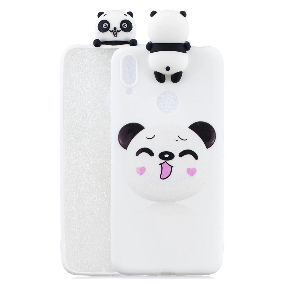 4 Etui Huawei Y5 Y6 Y7 Y9 Prime Cases 3D Kawaii Panda Unicorn Silicon Cover on for Funda Huawei Y5 Y6 Y7 Y9() Phone Case - Цвет: 4
