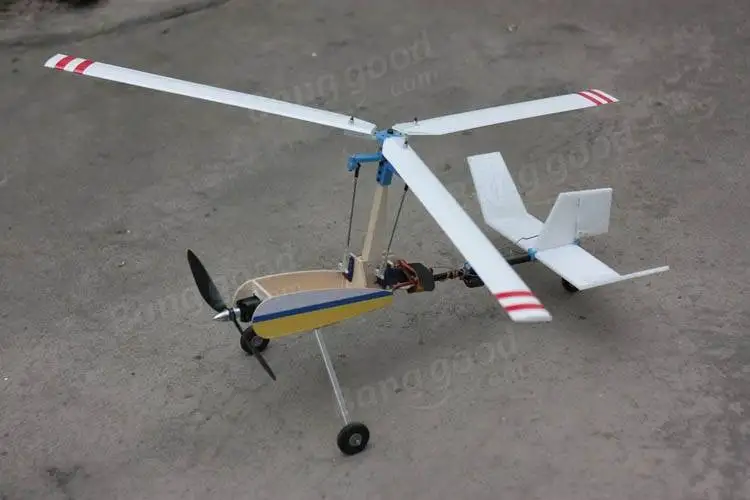 Luobo V2S двойной операции Autogyro Gyroplane модель самолета комплект