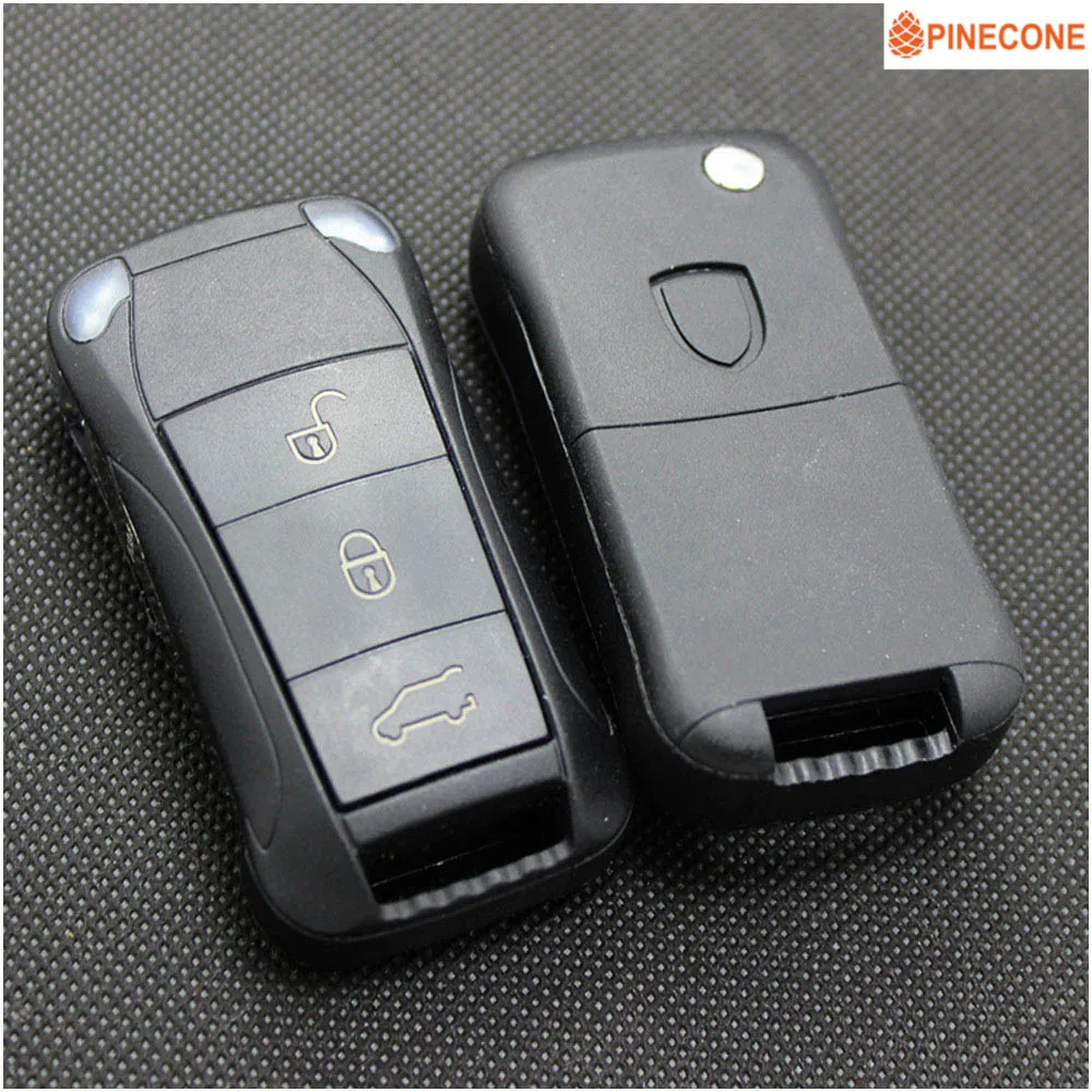 PINECONE бренд для PORSCHE CAYENNE S GTS ключ 2/2 + 1/3/3 1 кнопка Замена чехол ключа с нережущей
