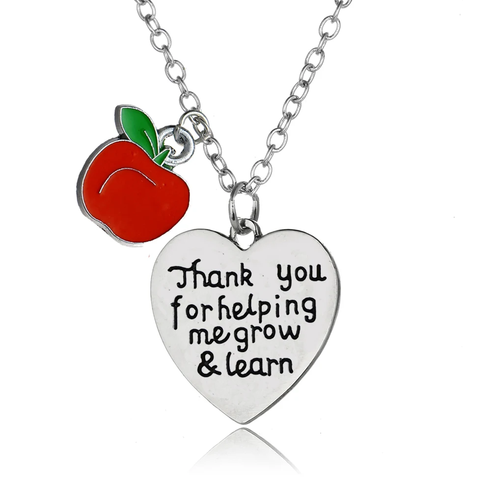 Подарочные украшения для учителей подвеска в виде яблока с надписью Спасибо за