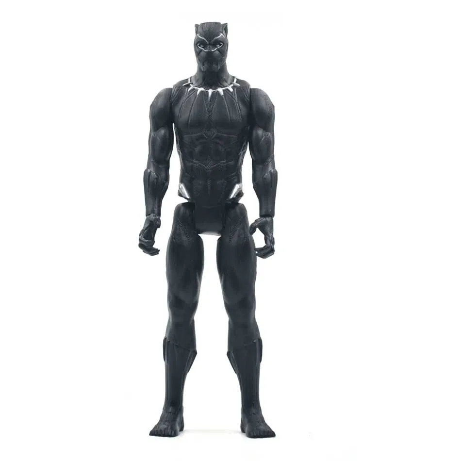 panther no box 30 см Marvel Мстители игрушки танос Халк Бастер человек паук Железный человек Капитан Америка Тор Росомаха Черная пантера фигурка куклы - Цвет: panther no box