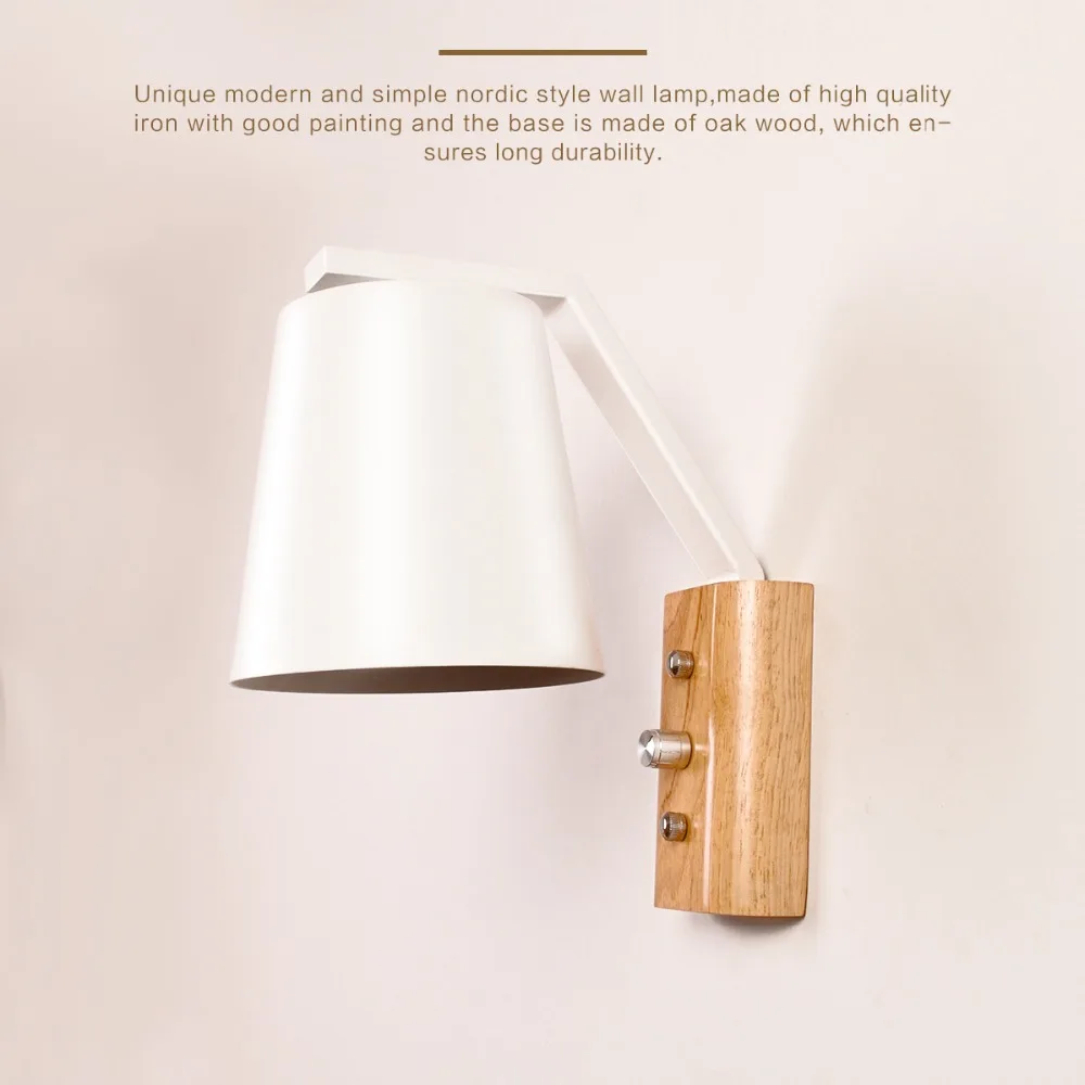 Современная простая настенная лампа в скандинавском стиле окрашенный Железный