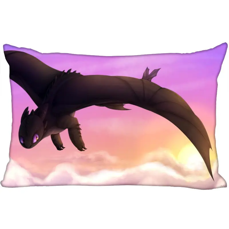 Pillow Case Как приручить ваш Дракон прямоугольные наволочки(с двух сторон) молния на заказ наволочки свадебные декоративные на заказ ваш подарок изображения - Цвет: Pillow Case