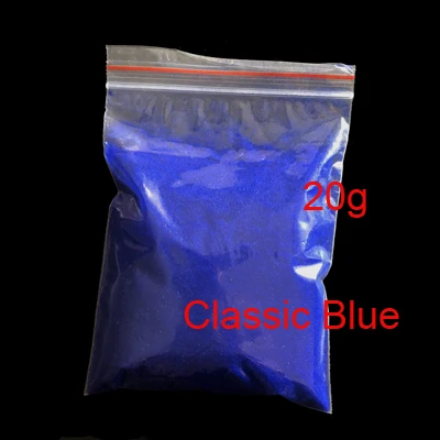 Classic blue 05 20 цветов 20 г/пакет конфеты Декоративный Лак для ногтей DIY Советы Дизайн бархат стекаются Пыль порошок Маникюр бархатный порошок - Цвет: Classic blue 05