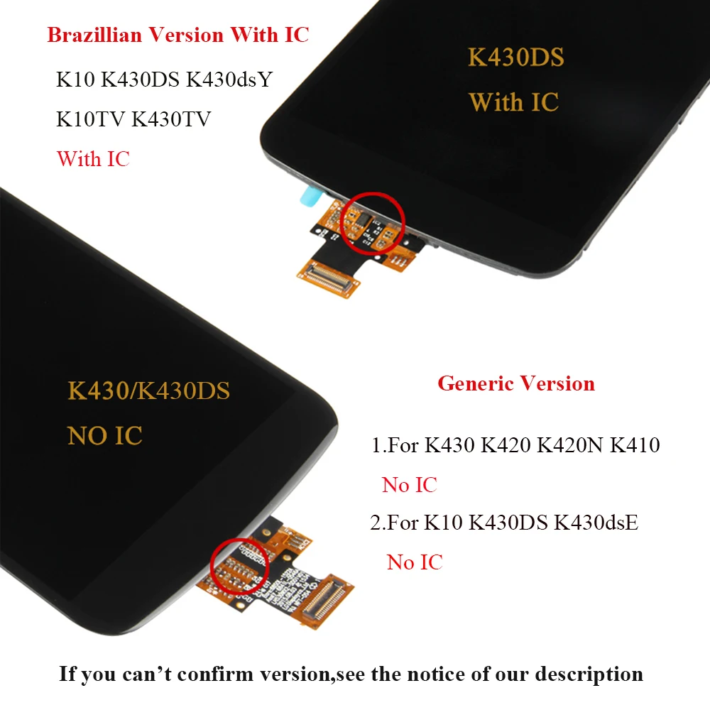 ЖК-дисплей Srjtek 5 3 для LG K10TV K430DS K410TV K430TV дисплей с сенсорным экраном дигитайзер