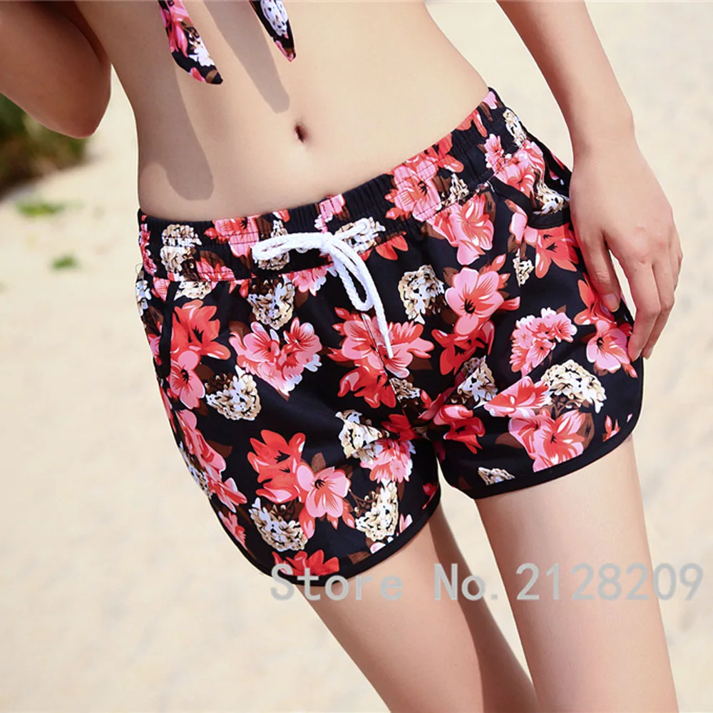 SEASLEAM Quick Dry Женщины Шорты Купальник Марка Лето Купальники Пляжные Гидрокостюм Для